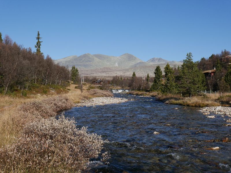 Utsiktsbilde innover mot Rondane Nasjonalpark